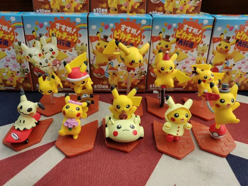 10 шт./компл. Пикачу и Mimikyu игрушка мини ПВХ фигурку Коллекционная модель дети