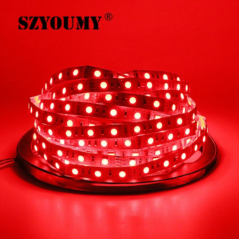 SZYOUMY 5 м 5050 RGB WIFI Светодиодная лента Водонепроницаемая пульт дистанционного