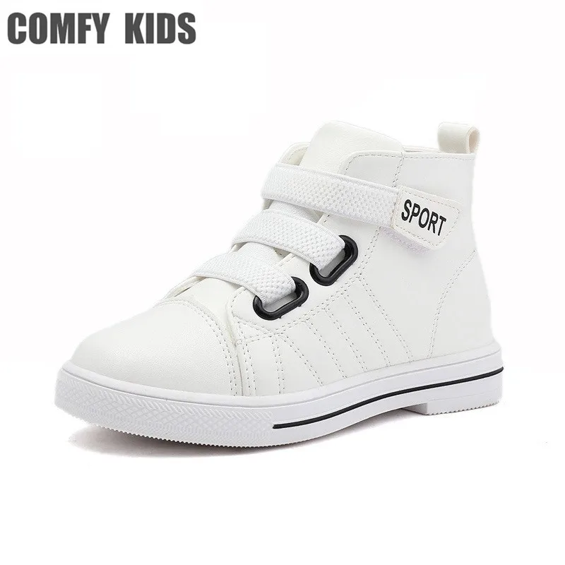 COMFY KIDS Sneakers Shoes For Children's Girls Artificial PU Leather Casual Fashion Flat With Boots Kids | Детская одежда и