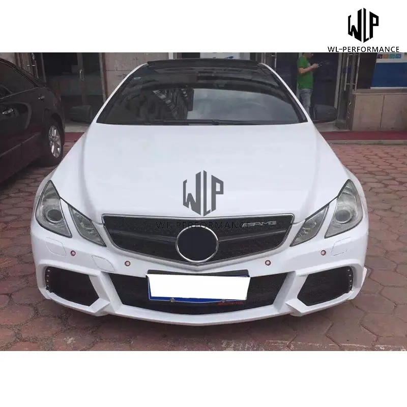 W207 FRP материал Неокрашенный автомобильный комплект кузова передний задний бампер боковые юбки боковые крылья для Mercedes Bens E Coupe 2009-2012