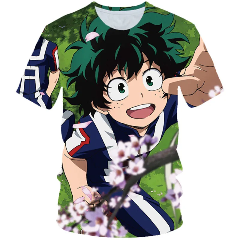 От 4 до 20 лет прикольная детская футболка японский Boku No Hero Academia 3d футболки для