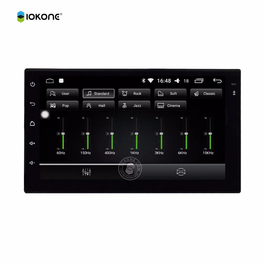 IOKONE автомобильный android 8 0 dvd плеер 2 din стерео gps core Мультимедиа Радио 7 дюймов экран