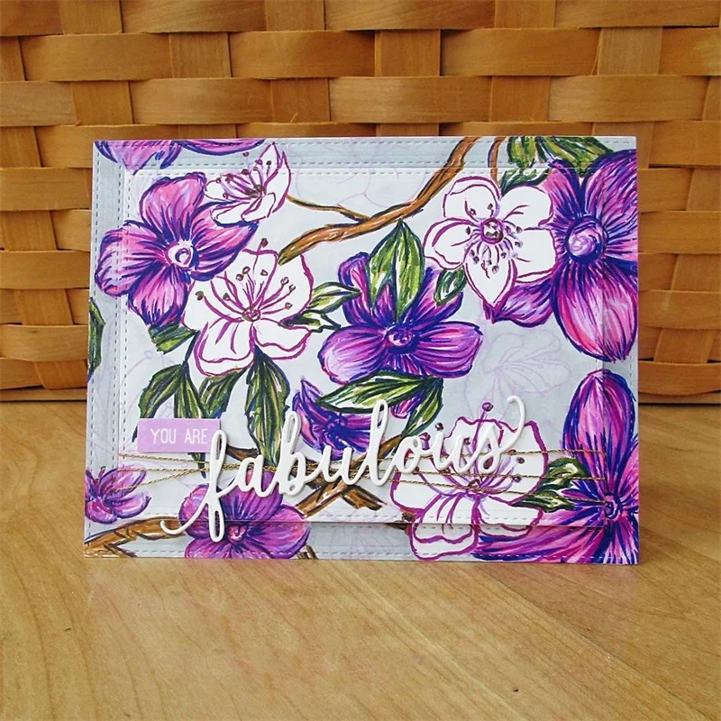 Сказочное слово буква металлические высечки режущие штампы для DIY Скрапбукинг