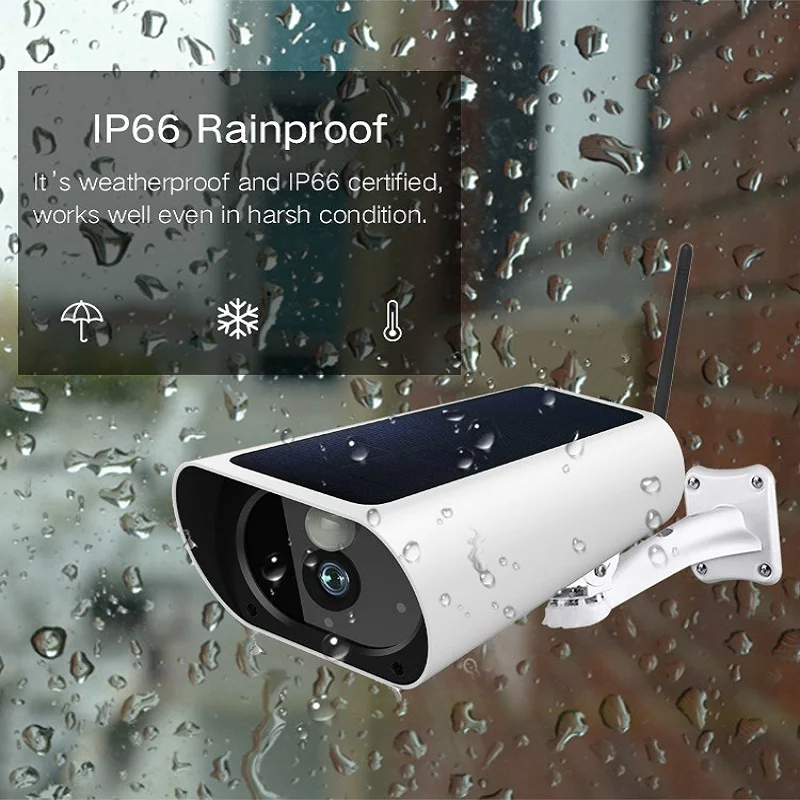 Водонепроницаемая IP камера видеонаблюдения с ночным видением и датчиком