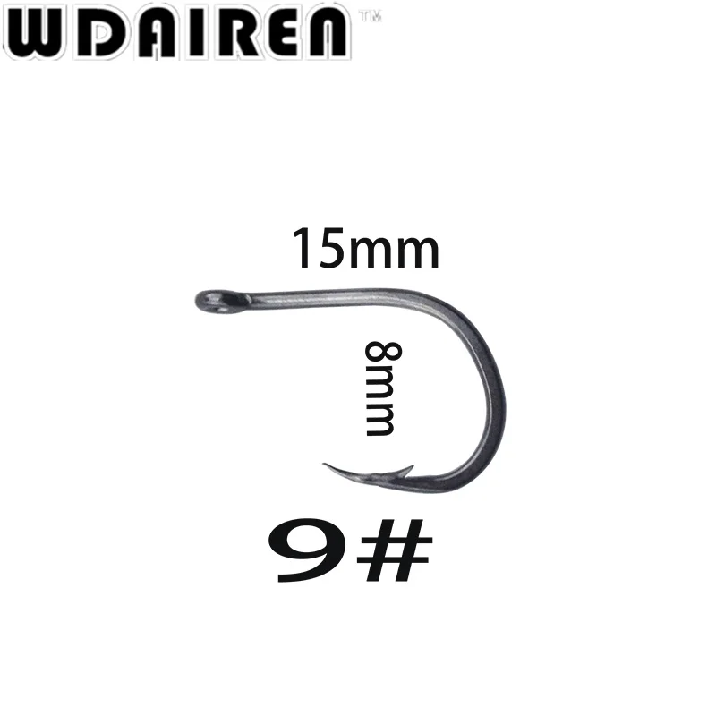 WDAIREN 100 шт./лот углеродистая сталь 3 #-12 # рыболовный крючок прочные рыболовные