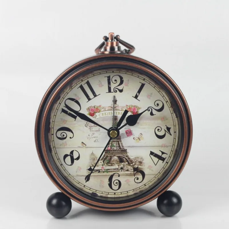 Винтажные электронные настольные часы 2 стилей украшения для спальни дома