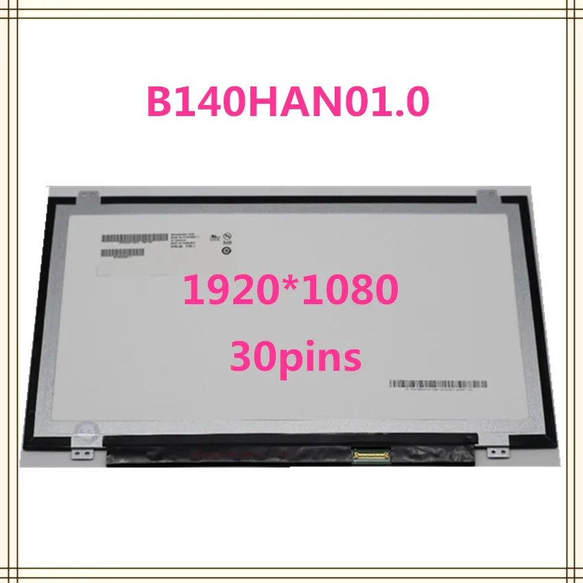 Бесплатная доставка 14 дюймов B140HAN01.2 LP140WF1 SPB1 B140HAN01.3 B140HAN01.0 B140HAN01.1 для thinkpad L440 T440