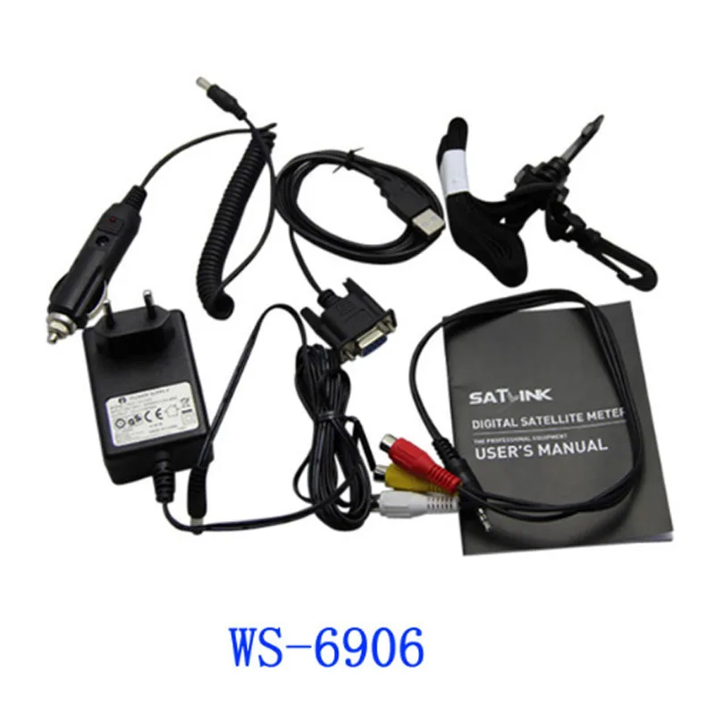 WS6906 сигнала 3 5 &quotDVB S FTA цифровой спутниковый метр сатфайндер satlink WS 6906|Спутниковое