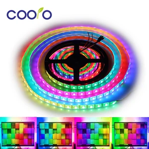 WS2812B Светодиодная лента, индивидуально Адресуемая RGB умная Пиксельная лента 1 м2 м3 М WS2812 IC цифровая светодиодная лента Водонепроницаемая 5 в 3060 светодиодов