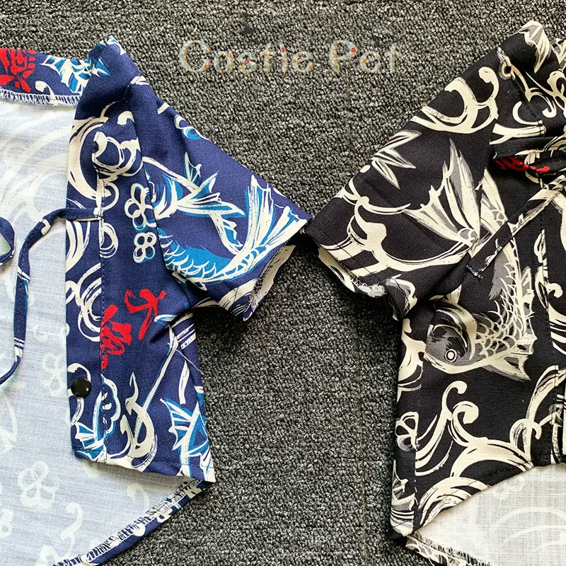 Модные рубашки для собак питомцев с принтом в японском стиле Акита лабрадор