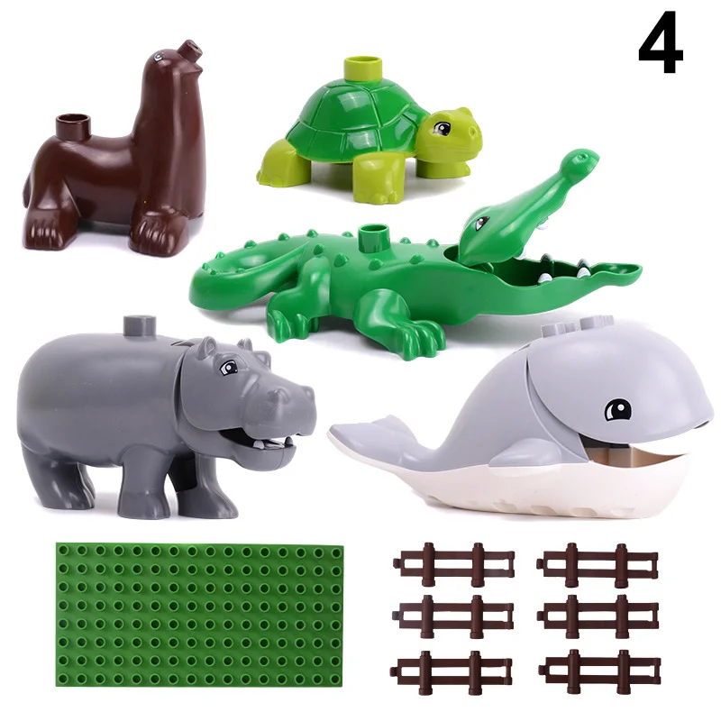 

Children Animal Model Building Block Set Compatible Puzzle Toys For Early-education BM88