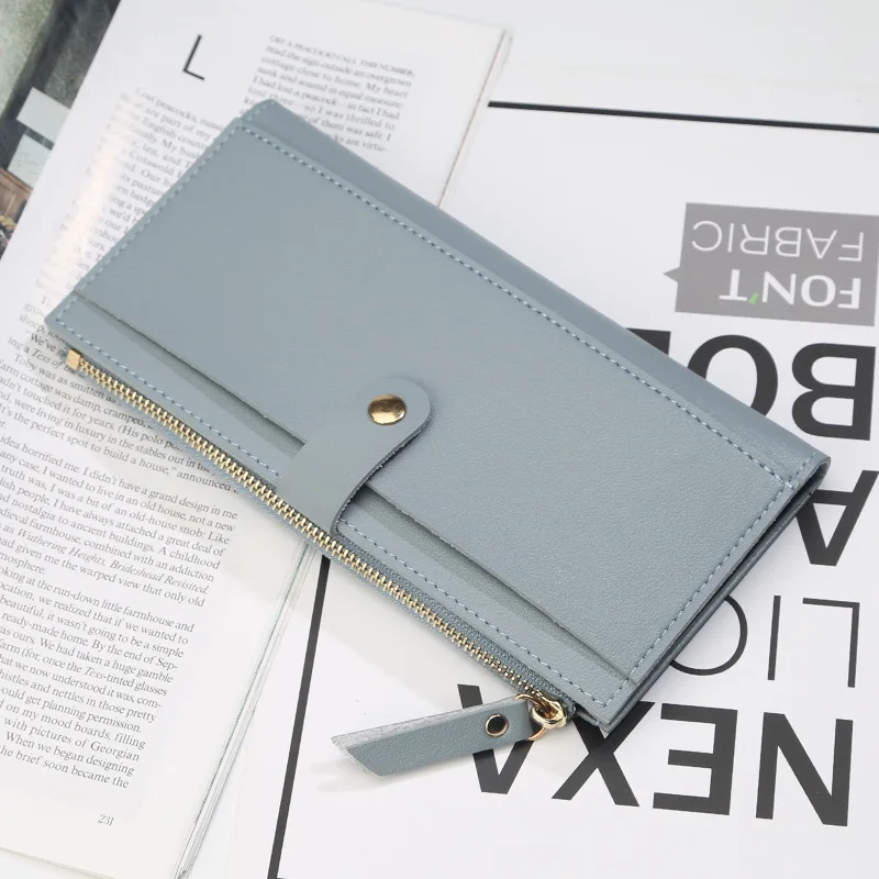 Женский кошелек для монет кожаный женский удобный тонкий визиток держатель карт