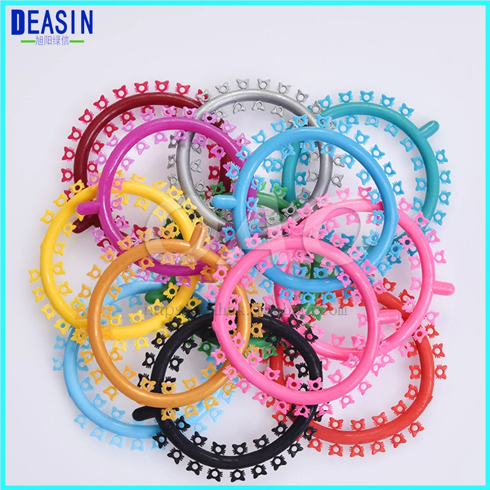 

Dental Orthodontic Ligature Ties Colorful Rubber Band Elastic
