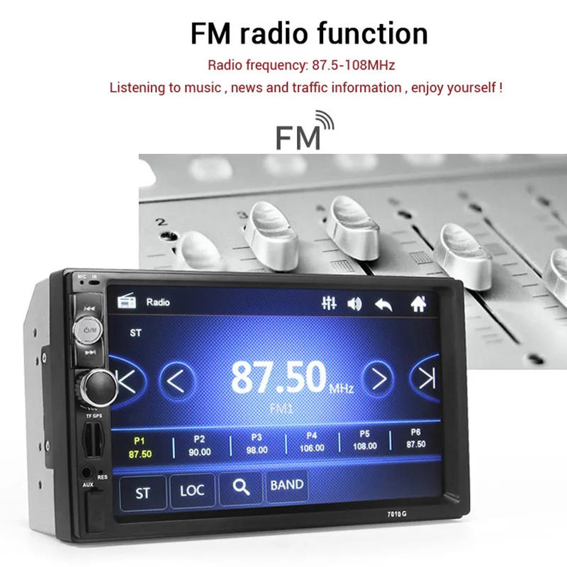 Автомагнитола 2 Din мультимедийный плеер GPS-навигация камера Bluetooth MP4 MP5 стерео