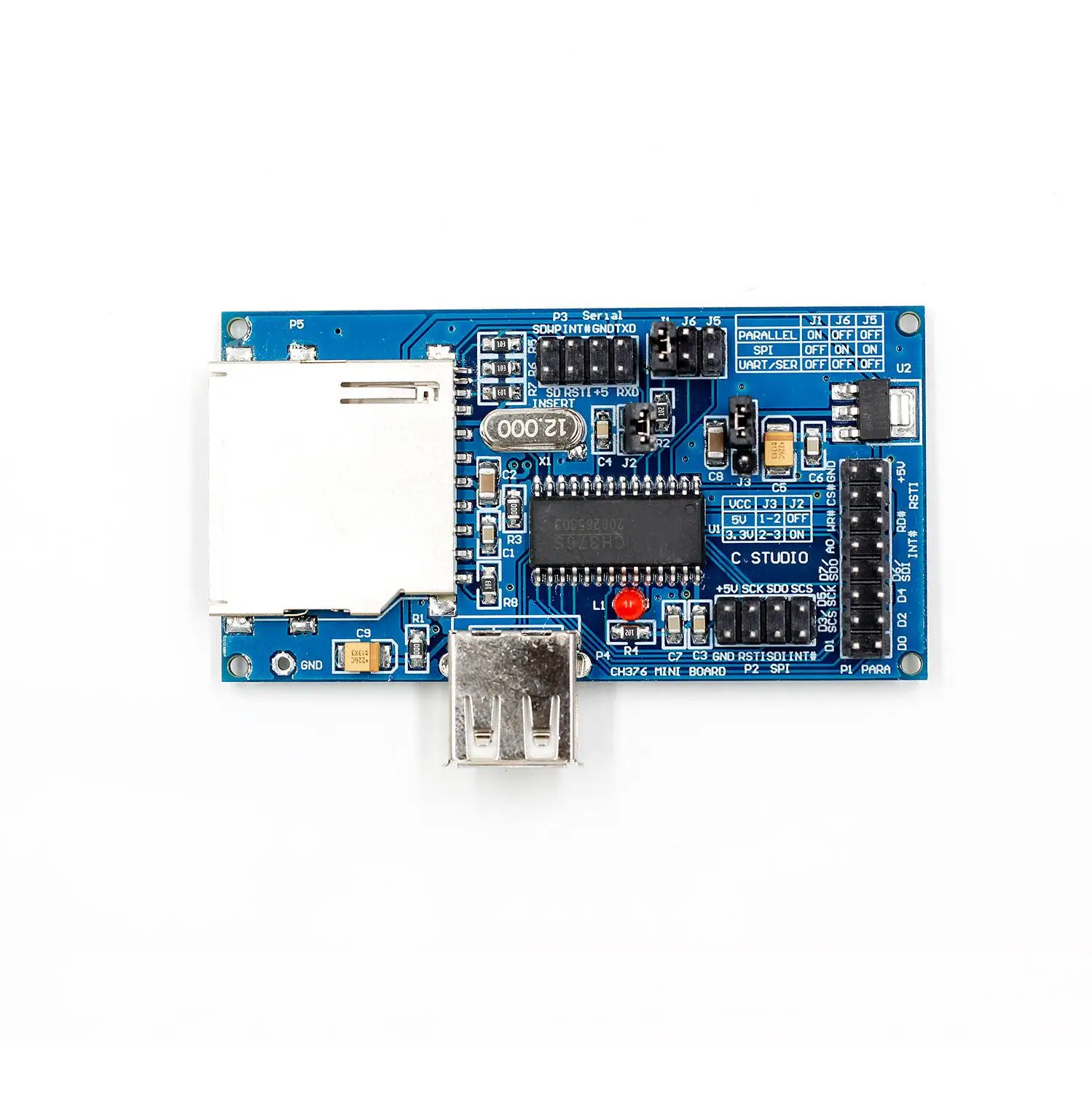 1 шт. IC CH376 CH376S оригинальная аутентификация CH376 USB макетная плата оценочная плата