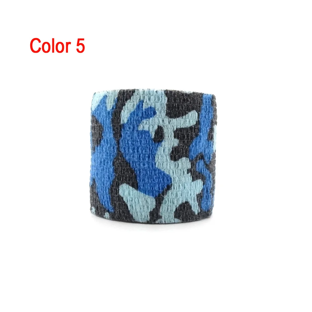 Color 5 1 рулон U pick 4,5 м* 5 см Водонепроницаемый Открытый камуфляж походный Кемпинг Охота камуфляж Стелс ленты обертывания - Цвет: Color 5