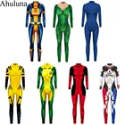 7 цветов X для мужчин Анна Marie Rogue Косплей Костюм для женщины zentai боди костюм комбинезоны для Хэллоуина вечерние C129