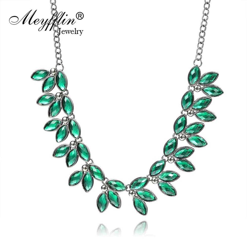 Женское колье Meyfflin черная цепочка со стразами ожерелье Colar Collier Femme | Украшения и