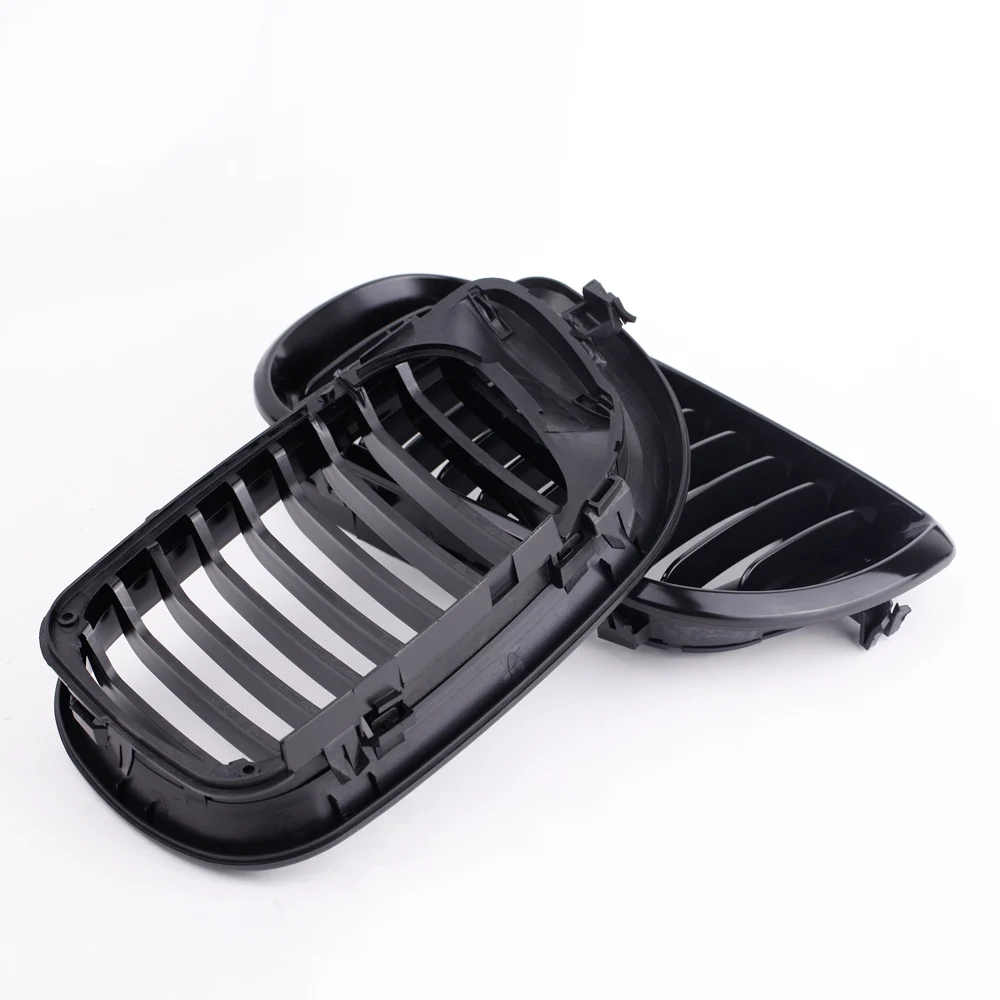 Автомобильные аксессуары 2 шт. автомобильный передний гриль блестящая черная