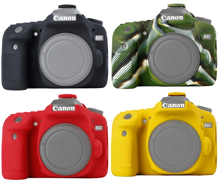 

High Quality SLR Camera Bag for Canon EOS 80D Lightweight Camera Bag Case Cover canon 80D-Camouflage black yellow red green