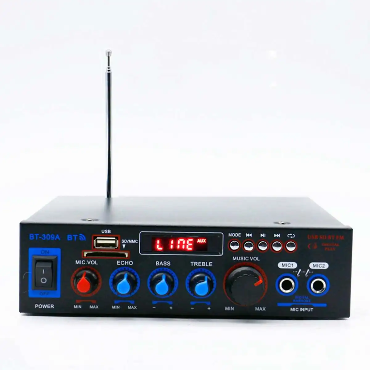 Усилитель bluetooth 800 Вт 110 В/220 В DC 12 AUX вход USB SD домашний кинотеатр усилители