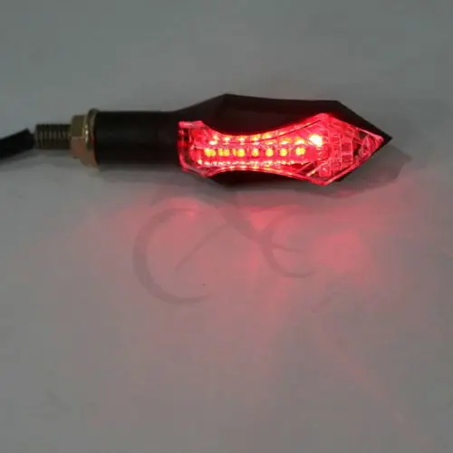 Мотоцикл Универсальный Пара Черный Мини LED поворотники задний фонарь для Honda| |