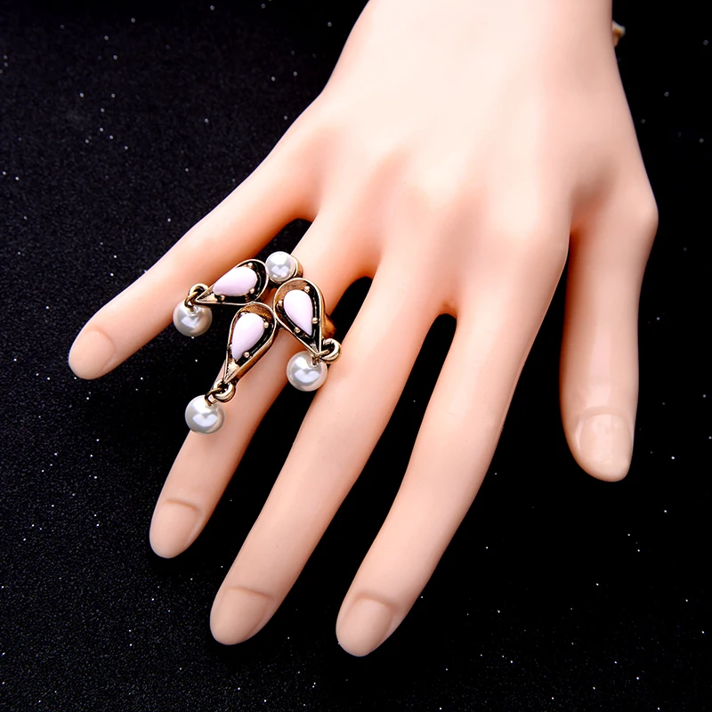 Массивная цена массивная имитация жемчуга розовый зеленый геометрический