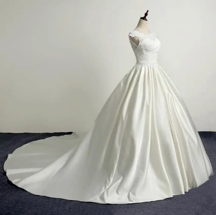 BANVASAC 2017 новые элегантные свадебные платья с вышивкой и круглым вырезом без