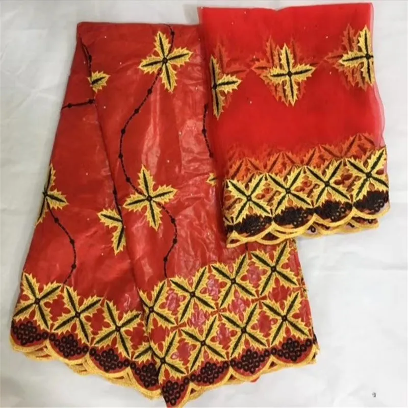 

Cassiel bazin lace fabrics High quality african bazin riche embroidery fabric for dress 5+2yards cotton getzner brocade