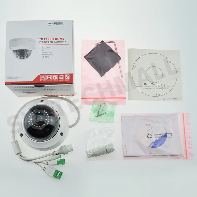 Hikvision ds 2cd2122fwd i 2.8 мм оригинальный oversea версии IP купольная Камера 2mp IPC безопасности