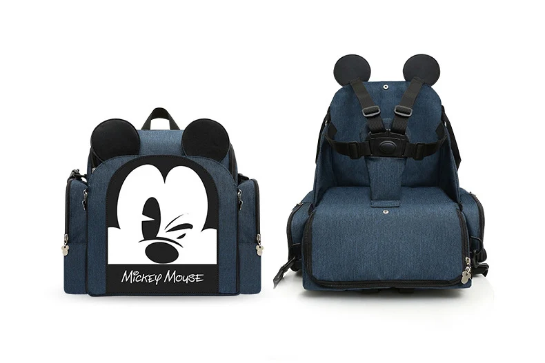 Сумка для детского обеденного стула disney, многофункциональная сумка для подгузников, переносное безопасное сиденье, водонепроницаемая сумка для мамы, рюкзак для подгузников для путешествий