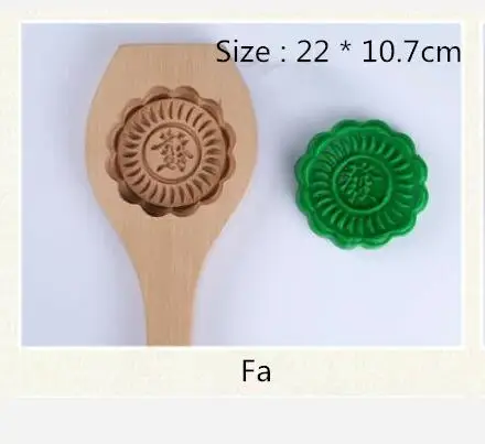 Fa 1 шт. дерево Mooncake форма для выпечки 3D печенье Форма цветок помадка Mooncake украшения инструменты кухонные аксессуары - Цвет: Fa