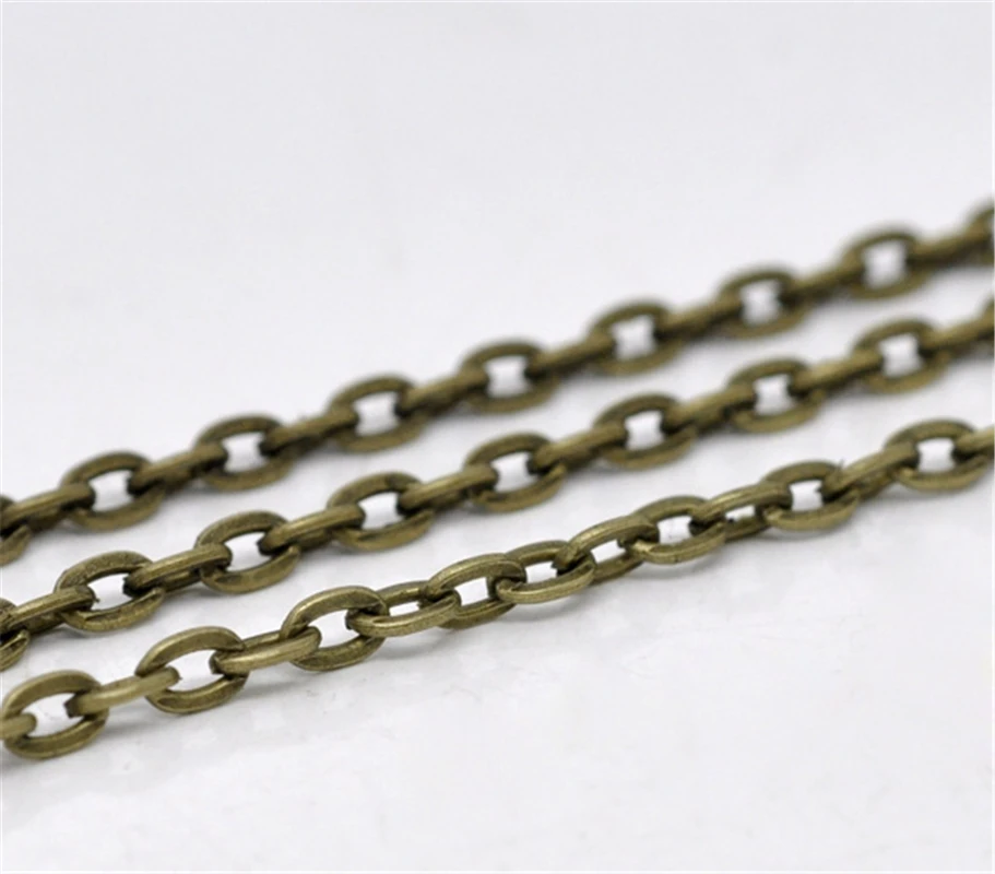 

DoreenBeads 10 м бронзовые открытые цепи с плоским звеном 4,5x3 мм (B12780), yiwu