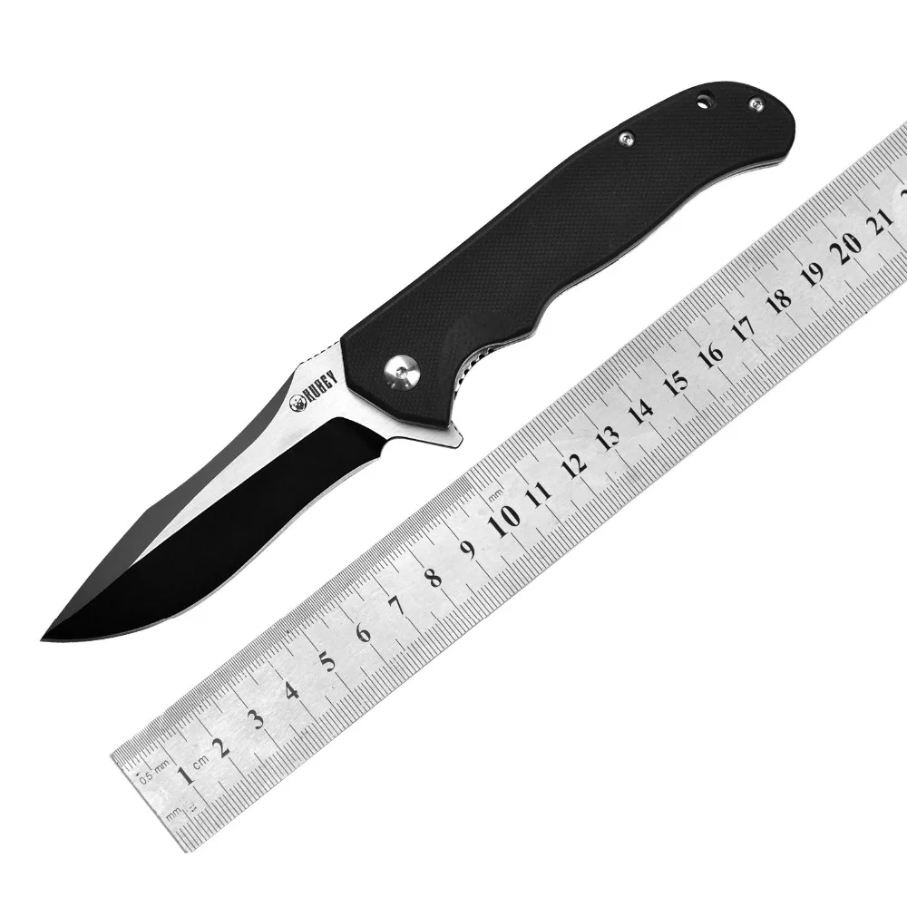 KUBEY KU162 G10 Ручка EDC карманный нож с точкой падения D2 лезвие мяч баринг Открытый Тактический Кемпинг выживания складные ножи