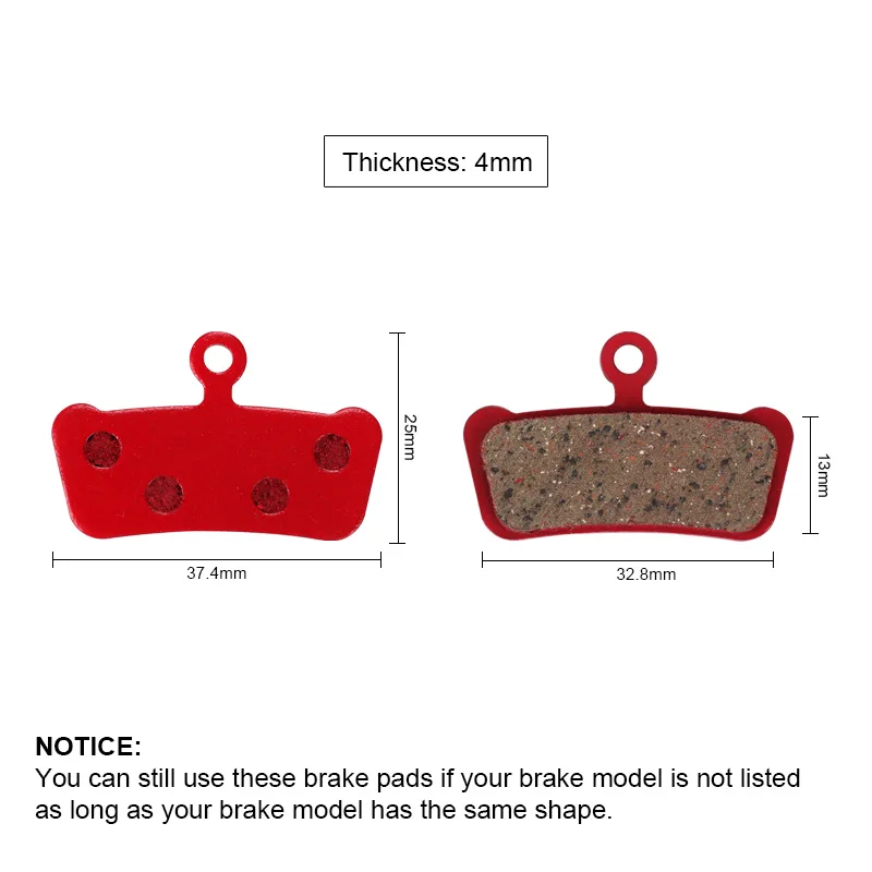BIKEIN 4 пары велосипедные Керамические дисковые Тормозные колодки для SRAM руководство RSC/RS/R Avid XO E7 E9 Trail 4 Pistion MTB колодка для гидравлического тормоза