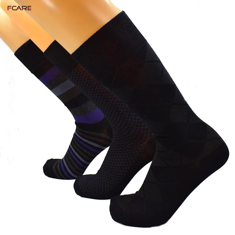 Носки Fcare мужские 6 шт. = 3 пары calcetines 44 45 46 47 большие размеры весенне зимние длинные