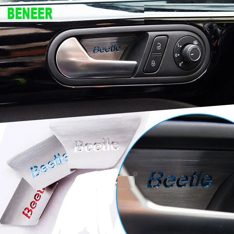 2 шт. наклейки эмблемы из нержавеющей стали для автомобилей VK Beetle 2013 2017|emblem sticker|car