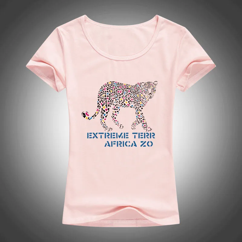 Футболка extreme terr africa zo с принтом животных женские летние модные топы коротким