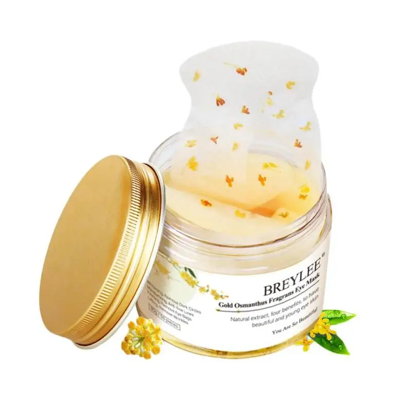 50 шт BREYLEE Gold osmanthus fragrans маска для глаз патч гель против морщин уход за кожей глаз патч темные круги лифтинг укрепляющая сыворотка