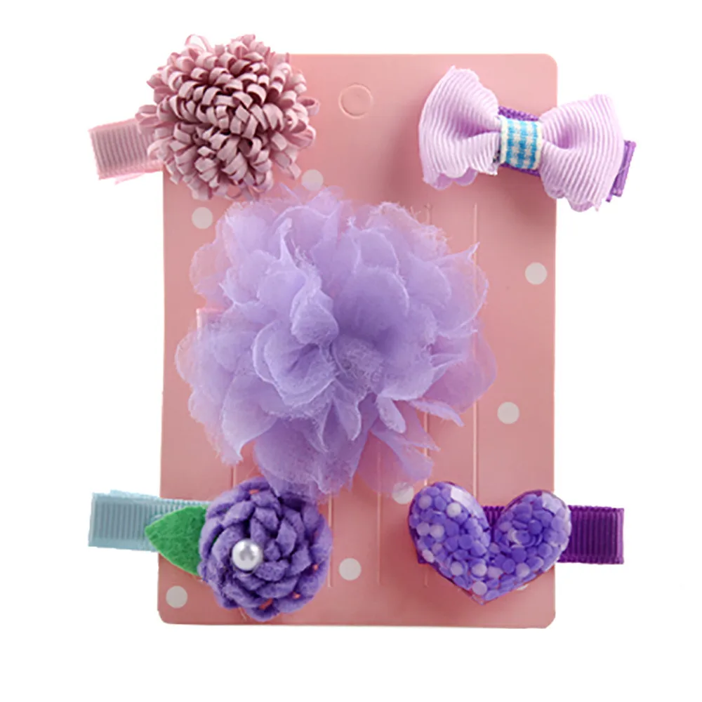 Заколка для волос девочек 5 шт. детская заколка младенцев с мотивами мультяшных