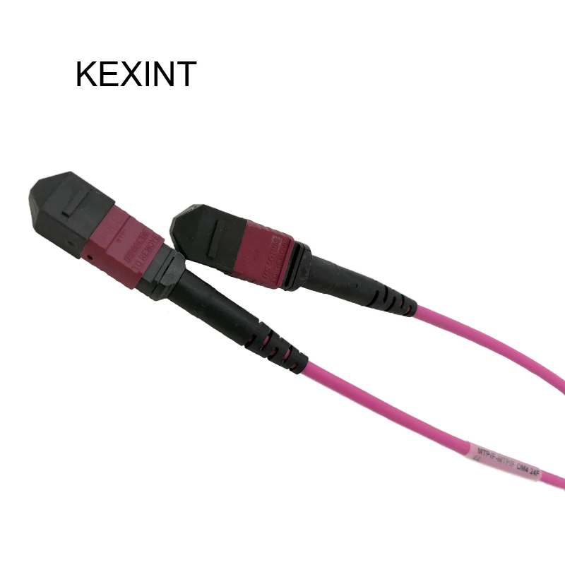 KEXINT волоконно-оптический патч-корд MTP-MTP OM4 24 ядра 40G волоконные патч-кабели/3 метра