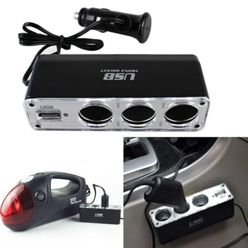 Разветвитель для телефона MP3 DVR 12 24 В|Зажигалка| |
