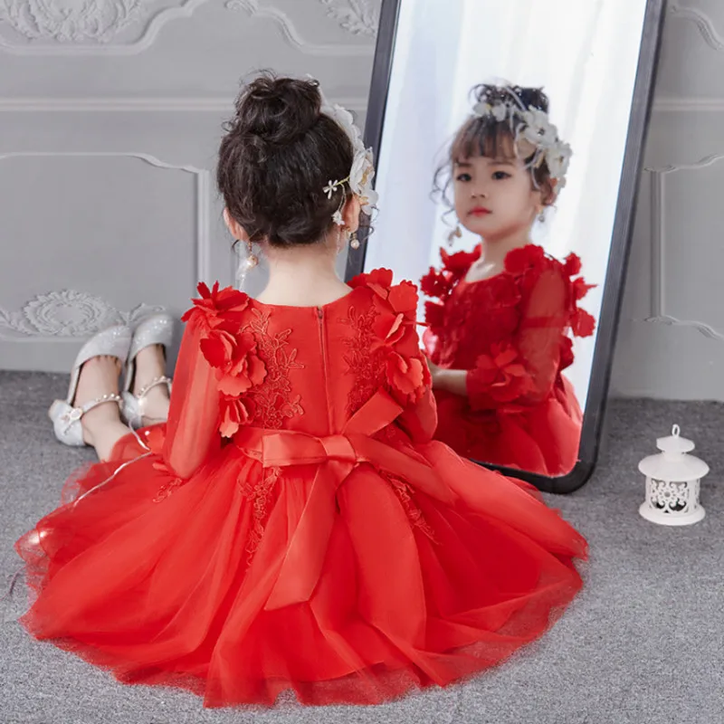 Girls Dress Summer Formal For Kids Clothes Flower Pageant Birthday Party Princess Girl | Детская одежда и обувь