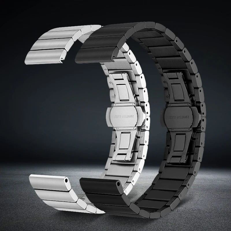 18 мм ремешок из нержавеющей стали для huawei watch 1/lenovo watch 9 сменный ремешок металлический ремешок для часов браслет ремешок для часов