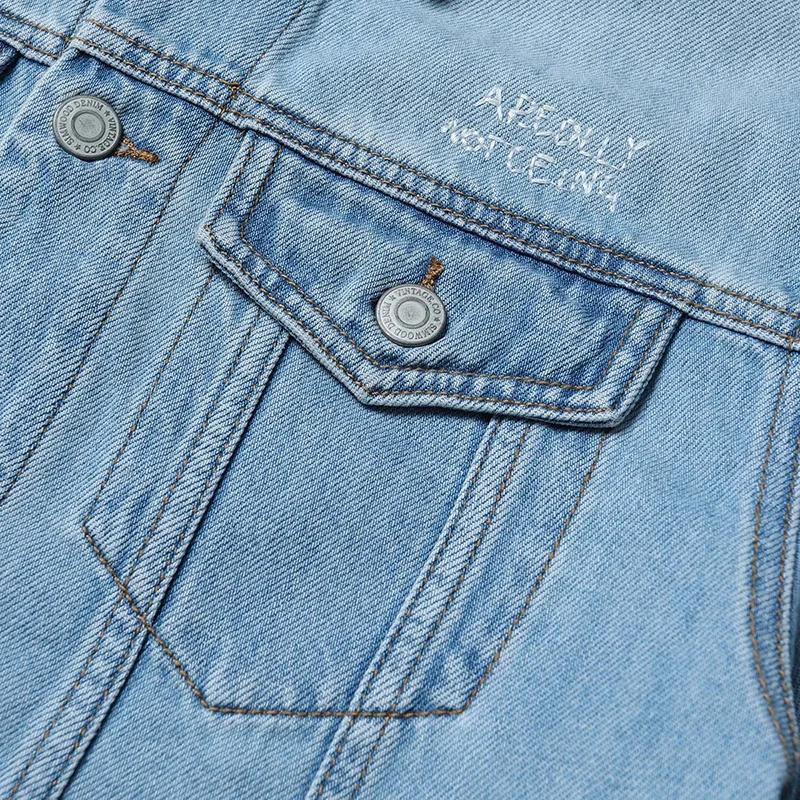 SIMWOOD 2019 новое поступление джинсовая куртка мужская Модная приталенная хлопковая