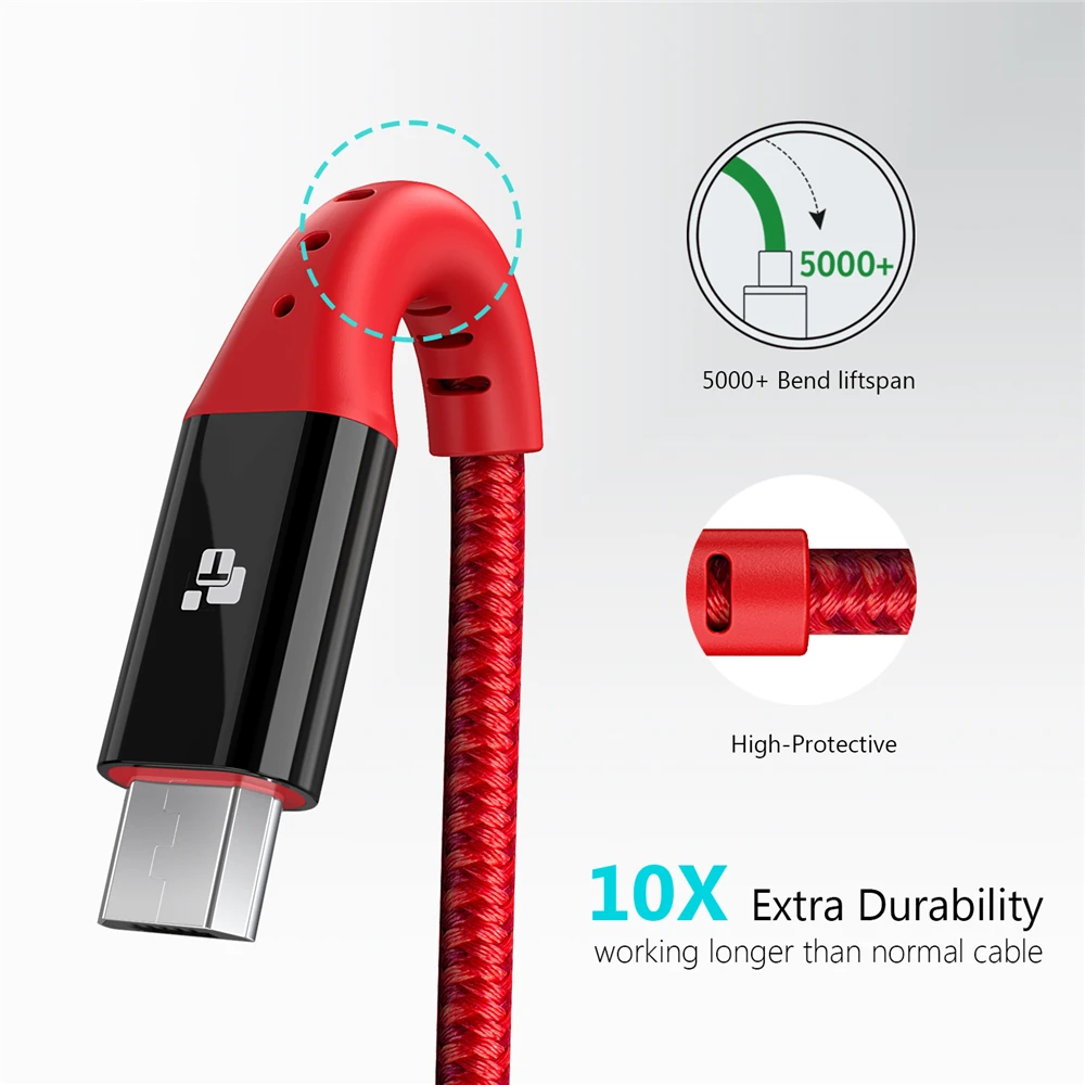 TIEGEM Micro USB кабель 2A Быстрая зарядка USB кабель для передачи данных для samsung Xiaomi Tablet Android usb зарядный шнур Microusb зарядный кабель
