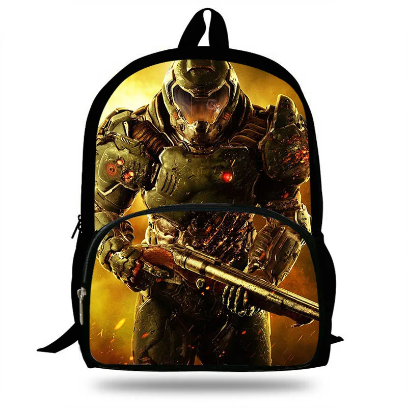 Новые Doom Pc игровые школьные сумки с принтом для мальчиков и девочек-подростков