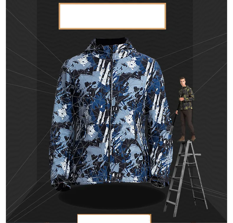 Лидер продаж теплые камуфляжные куртка Для мужчин Softshell ветрозащитный Водонепроницаемый Для женщин Спортивная Зимний отдых Пеший Туризм куртки пальто