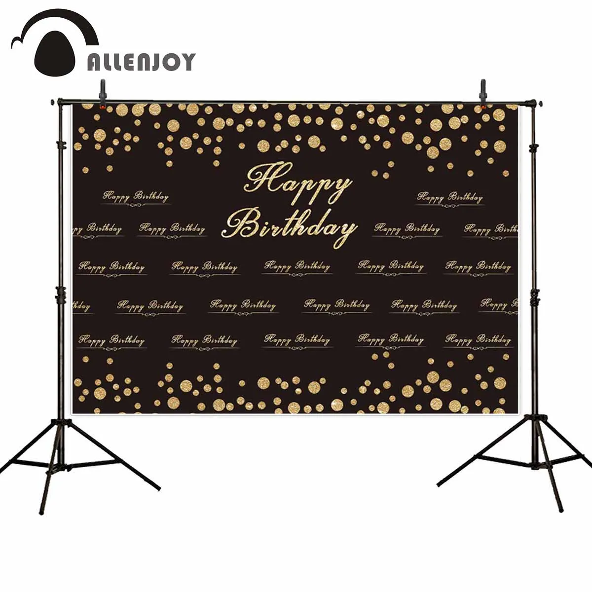 Allenjoy фон для фотосъемки с днем рождения Золотой горошек баннер вечеринки