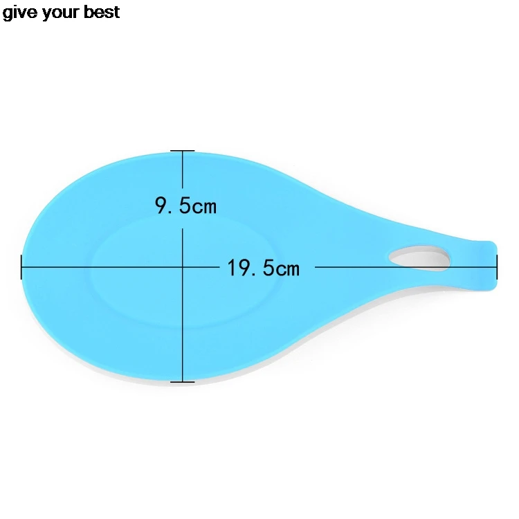 hot sale Kitchen Tool Silicone Spoon Insulation Mat Heat Resistant Placemat Tray Pad Drink Glass Coaster | Дом и сад